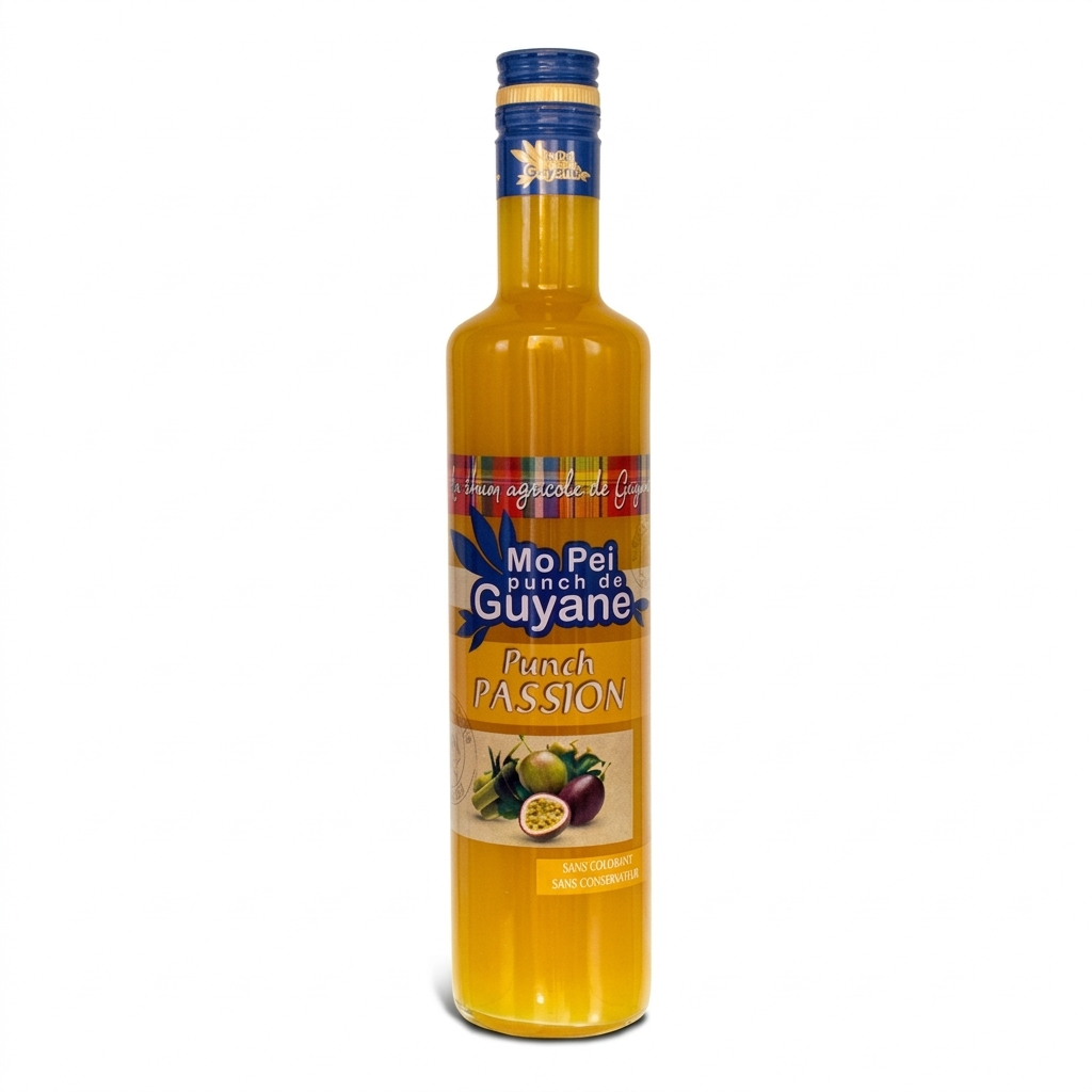 Punch passion (Maracuja) "Mo Péi" au rhum agricole 18°
