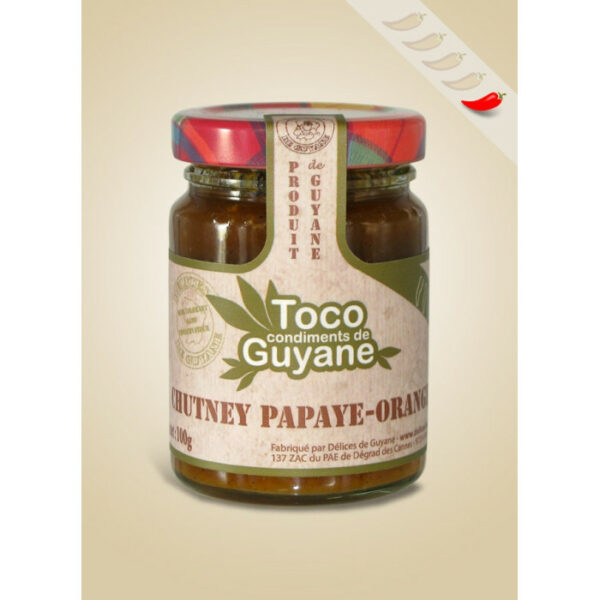 Chutney papaye orange - Toco 100g