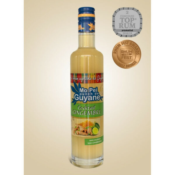 Punch gingembre "Mo Péi" au rhum agricole 18°