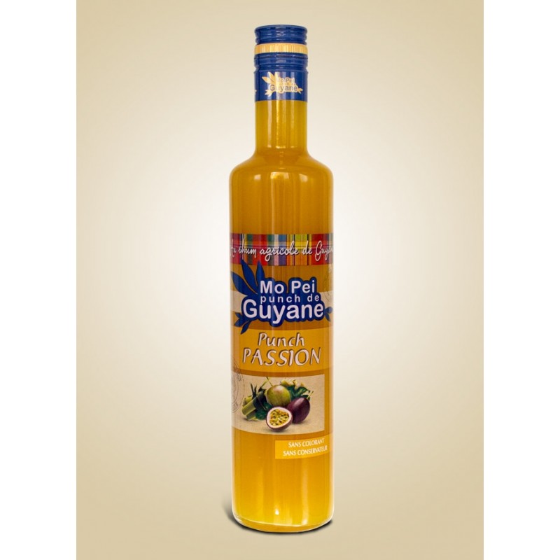 Punch passion "Mo Péi" au rhum agricole 18°