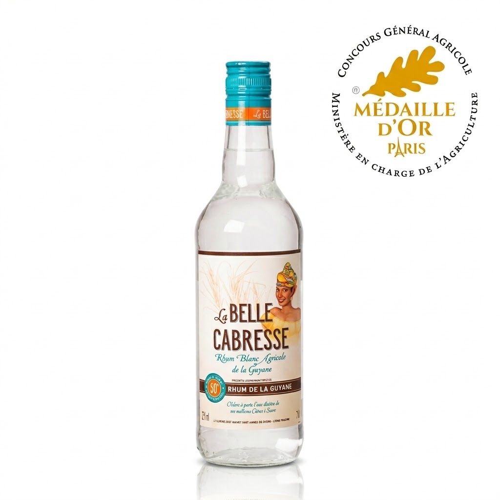Rhum blanc agricole La Belle Cabresse 50° - IGP Guyane