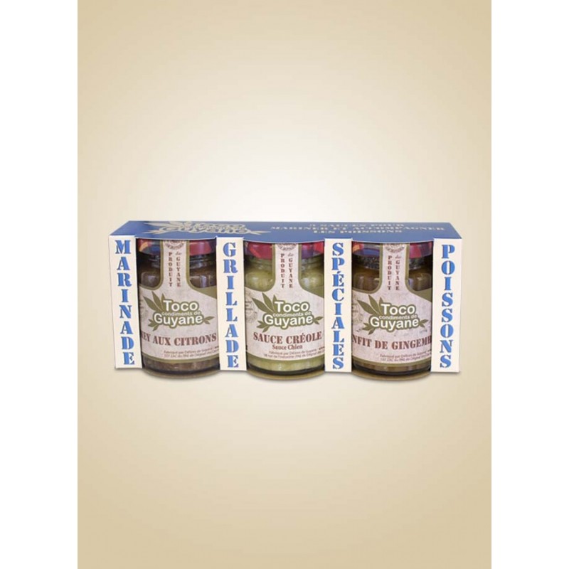 Mon coffret spécial poisson – 3 condiments