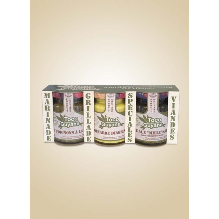 Mon coffret spécial viande – 3 condiments